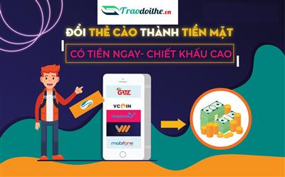  Hướng dẫn đổi thẻ cào điện thoại thành tiền mặt ( momo và atm)